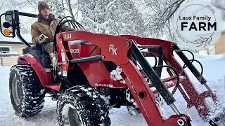 Dealing with 30 inches of Lake Effect Snow on our 2 acre Homestead  Laux Family Farm [upl. by Mavra]