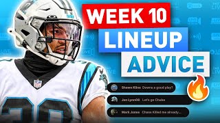 Fantasy Football Week 10 Lineup Advice  NFL Inactives Injuries amp StartSit Decisions 2024 [upl. by Onaicilef482]