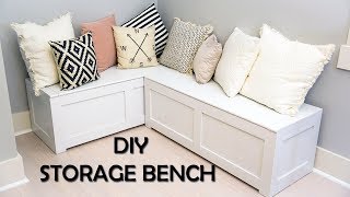 Kitchen Nook Storage Bench DIY [upl. by Berlauda]