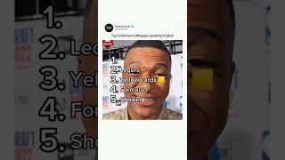 Best of Mbappe speaking foryou foryoupage mbappe footballshorts football English meme reel [upl. by Mizuki]