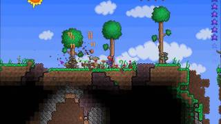 Terraria  Space Gun weapon gameplay [upl. by Yedorb728]