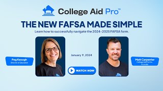 FAFSA Made Simple Successfully Navigate the New FAFSA [upl. by Nosinned663]