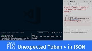 How to fix Unexpected Token in JSON error for web developers [upl. by Norma22]