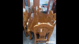 Dinning Set Designs diningtable woodworking sagwan highgloss latest [upl. by Ennasirk]