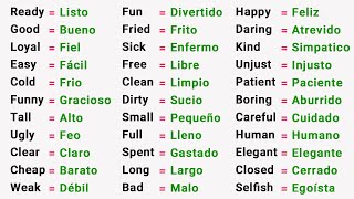 Mejora tu Fluidez en Inglés 📚110 Adjetivos de Alto Impacto para Utilizar [upl. by Weider176]