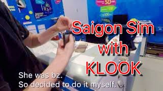 Collecting Travel SIM from KLOOK at Vietnam Tan Son Nhat Airport Staying connected in Saigon [upl. by Anitnoc563]