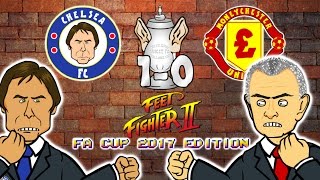 CHELSEA 10 MAN UTD  FA CUP FeetFighter 2 Herrera red card Rojo stamp Kante Goal  Highlights [upl. by Margarethe439]