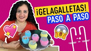 Receta GELAGALLETAS para baby shower 😍😋🍪 GELATINAS REVELACIÓN DE SEXO  GENDER REVEAL [upl. by O'Kelly233]