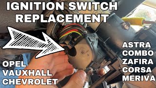 How to replace Ignition SWITCH on Opel Vauxhall Astra ZAFIRA Corsa [upl. by Ycaj817]