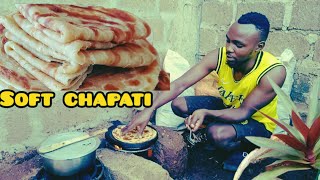 Soft Chapati Recipe How To Make layered Chapati Cooking Soft Kenyan Chapti back in the Village [upl. by Odlonra]