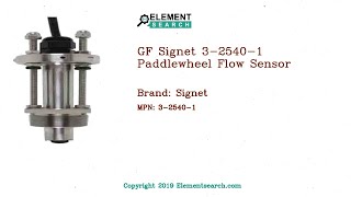 GF Signet 325401 Paddlewheel Flow Sensor [upl. by Etiragram]