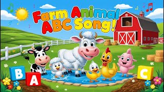 ABC Farm Animals Name  Kids Nursery Rhymes amp Childrens Song [upl. by Fine]