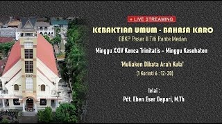 Kebaktin Minggu XXIV Kenca Trinitatis Minggu Kesehaten  10 Nopember 2024 [upl. by Alta429]