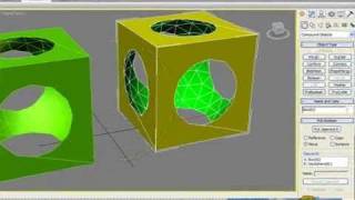 3DS Max Tutorial  Boolean Objects With Material [upl. by Haase329]