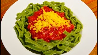 Fideos caseros RECETA FÁCIL de espinacas Pastas frescas [upl. by Aivlys]