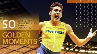 Duplantis wins historic pole vault in Berlin  50 Golden Moments [upl. by Odracer]