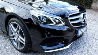 MercedesBenz EClass 220 CDI AMG 2015 review start up sound [upl. by Hayila]