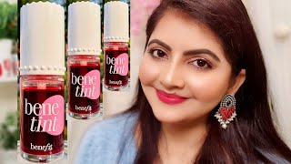 BENEFIT COSMETICS BENETINT REVIEW  RARA  how to get pink lips instantly [upl. by Jephthah]