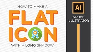 Adobe Illustrator How to make a Flat Icon Tutorial  Graphic Design How to [upl. by Nwahs]