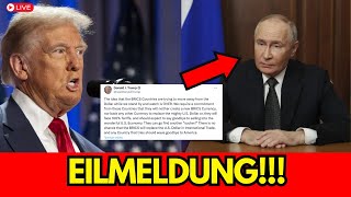 🚨 VOR 3 MINUTEN🚨Donald Trumps schockierende Nachricht an Wladimir Putin [upl. by Odrarebe]