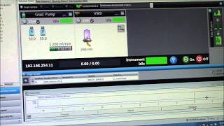 HPLC Tutorial 3 Starting a Run Injecting Sample [upl. by Rafael68]