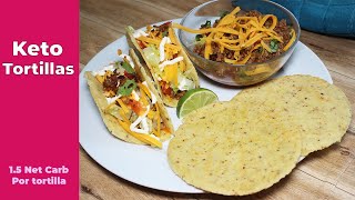 Keto Tortillas gluten free y low carb  15 net carb por tortilla [upl. by Opaline332]