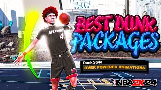 Best Dunks  Layup Package For ALL Builds in NBA 2K24 • Best Slasher Animations to Dunk More in 2K24 [upl. by Male]