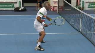 Mansour Bahrami Michael Stich Fabrice Santoro Henri Leconte Great Entertainment Metz France 2012 [upl. by Nahgaem]