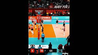 Incredible Fake in Volleyball😲 volleyball trollface [upl. by Onahpets213]