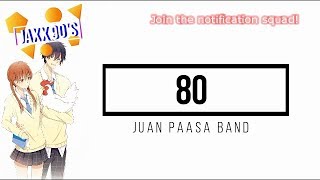 80  Juan Paasa Lyrics [upl. by Kristoffer]