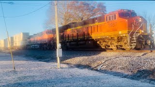 BNSF intermodal heading eastbound  Fackler Alabama [upl. by Buerger]