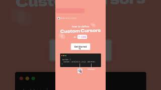 CSS Custom Cursor [upl. by Carpet220]