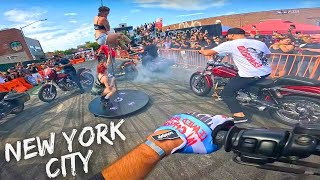 Riding In CRAZIEST Block Party In Brooklyn [upl. by Verge]