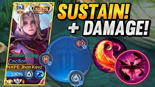 CECILION BEST BUILD  SUSTAIN AND DAMAGE  NEW META  TOP GLOBAL CECILION GAMEPLAY [upl. by Garrison]