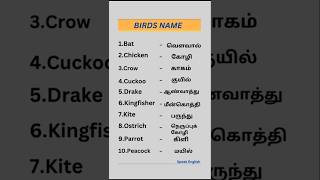 🗣Learn Basic English words with Tamil Meaning maragama subscribe pannituga🙏speak Englishenglish [upl. by Apurk]