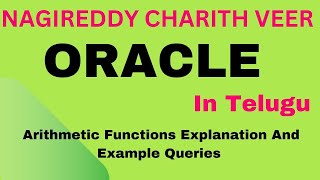 Part 12  Arithmetic Functions In SQL  Oracle In Telugu [upl. by Haem749]