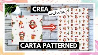 FACILE e VELOCE Come CREARE PAGINE e CARTE PATTERNED  tutorial italiano scrapbooking e cardmaking [upl. by Cocks]