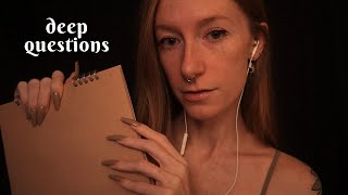 ASMR  Asking you deep personal questions to relax you 😌 [upl. by Kurr722]