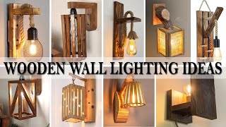 Wooden Wall Lighting Fixtures Ideas [upl. by Denison430]