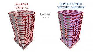 14 STORY HOSPITAL with viscous dampers [upl. by Llerdnam918]