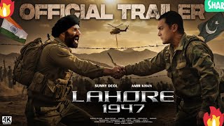 Lahore 1947  Official Trailer  Sunny Deol  Aamir Khan  Shilpa Shetty  Preity Zinta  Rajkumar [upl. by Ordnassela2]