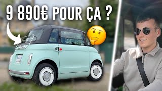 Que vaut cette voiture électrique SANS PERMIS avec 70 km dautonomie  Fiat Topolino [upl. by Enirehtak]