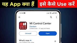 Mi Control Center App kaise use kare  Mi Control Center App kya hai  Mi Control Center App review [upl. by Esinel345]