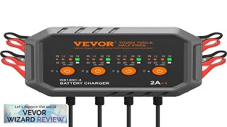 VEVOR Smart Battery Charger 8Amp LiFePO4 LeadAcid AGM  Gel  SLA Review [upl. by Ahsotal]