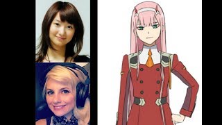 Anime Voice Comparison Zero Two Darling in Franxx [upl. by Rehoptsirhc]