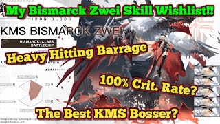 MY BISMARCK ZWEI SKILL WISHLIST  Azur Lane [upl. by Miran]