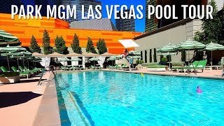 Park MGM Las Vegas Pool Tour 👙Las Vegas 2020 Reopening [upl. by Alyda]