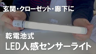 電気がないところに最適！LED人感センサーライト 開封・レビュー [upl. by Nuri]