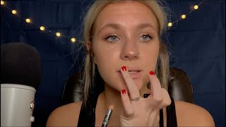 ASMR CLOSE UP DOING MY MAKEUP TINGLY WHISPER [upl. by Adnesor264]