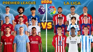 2024 Premier League Legends 🆚 2024 LaLiga Legends Haaland Lewandowski Salah Vinicius Rodrygo💪⚽ [upl. by Ehsiom702]